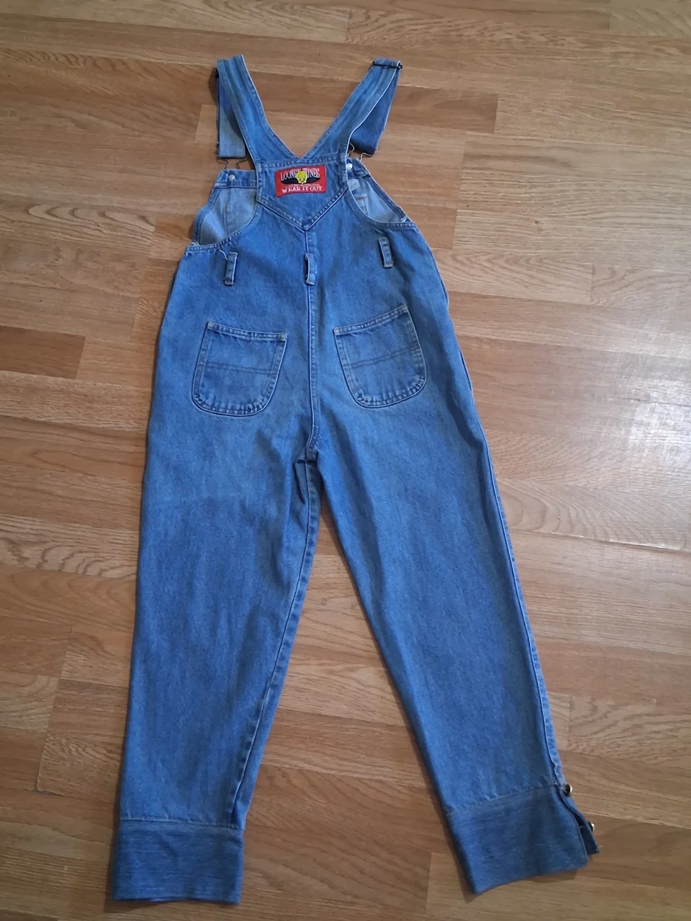 Warner Bros. Blue Denim Tweety Overalls - Kids Matching Set